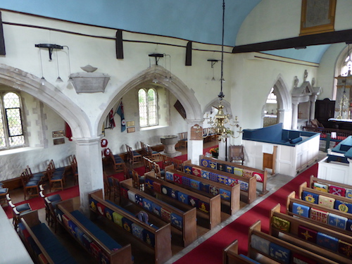 Interior view of St James' church