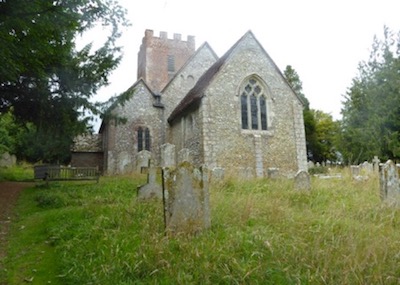 St Andrew's Church, Tichborne - exteror view