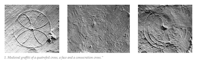 Graffiti in the south aisle