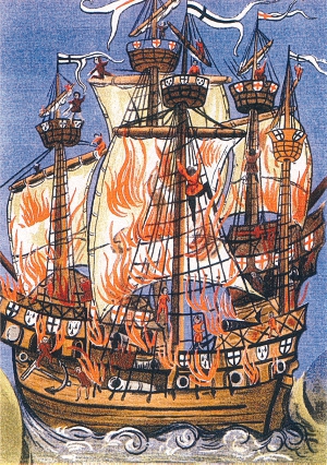 Stylised Tudor Warship