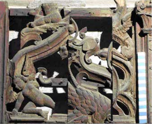 Frieze at St Cross, Winchester