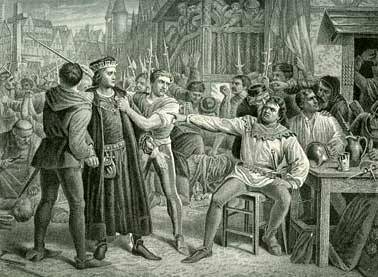 Painting of Jack Cade by Charles Lucy